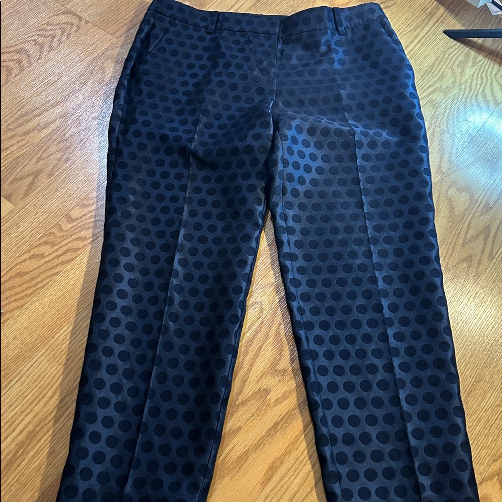 Navy Polka Dot Women's Pants